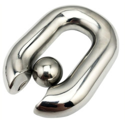 MenSteel Ballstretcher en métal Oval Ball M 45 x 25mm - 425g
